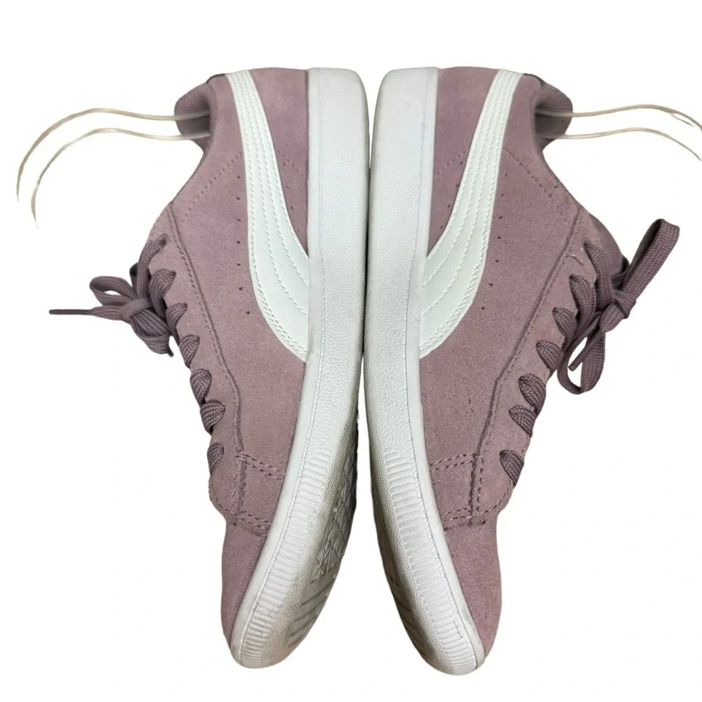 Puma Women's Vikky Classic Low-Top Sneakers Elderberry Suede US Size 8
